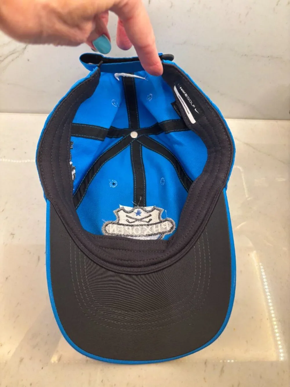 Nike DRI-FIT Legacy 91 PGA Golf Hat PHX Open 2017 Blue Velcro Adjustable Cap NWT